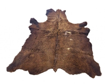 Buffalo/Bison Hair-On Hide Rug Large | Classic Second-Grade