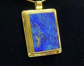 925 ayar Gümüş Lapis taşlı kolye