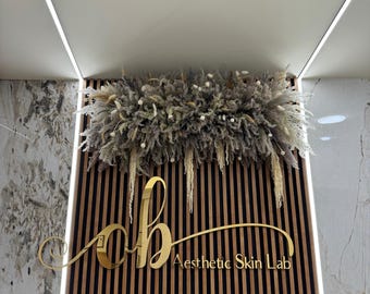 Benutzerdefinierte Schilder, Acyrlic Business Zeichen Schönheitssalon Zeichen, Laser geschnitten Zeichen, Büro Zeichen, Empfang Zeichen, 3D Geschäft Zeichen, Firma benutzerdefinierte Zeichen