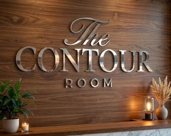 Benutzerdefiniertes Business Logo Schild für Wanddekor, benutzerdefiniertes Logo Laser geschnittenes Schild für Büro, rustikales Business Branding Logo Schild, benutzerdefiniertes Geschäftslogo