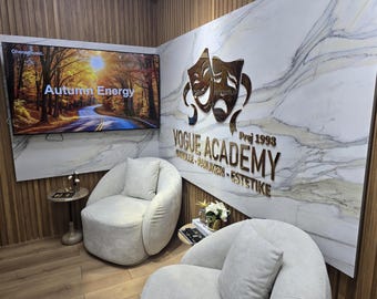 Laser Cut Logo-Schild, Benutzerdefinierte Schilder, Schönheitssalon-Schild, Geschäftsschild, Büroschild, Empfangsschild, 3D-Business-Schild, Geschäftsschild