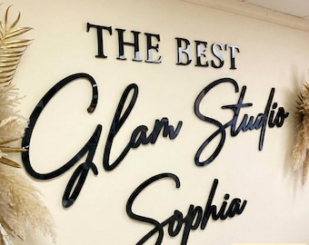 Individuell gelasertes Schild, Business-Schild, Salon-Schild, Auge Doktor-Lobby Beschilderung, Empfangslogo, Kindergarten-Namensschild, Klinikschild, Acryl-Schild