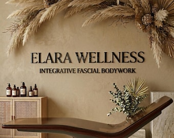 Business Logo Sign, Reception Logo Sign, Beauty Salon Sign, Laser Cut Logo Sign, 3D Business Sign, Business Signboard, Aesthetic Salon Sign