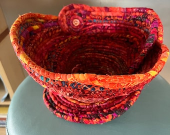 Coiled Fabric Container