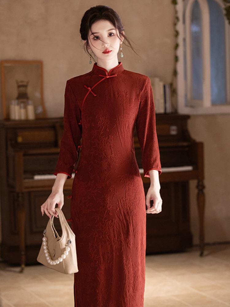 green emerald velvet dress Chinese Dresses For Women,Black Gold Velvet Cheongsam Dress Chinese Style  Retro -Casual 3 4 Sleeve Slim Maxi Dress Qipao Cocktail Dress Bodycon  Character Evening Dress For Women,S : Amazon.co.uk: Fashion