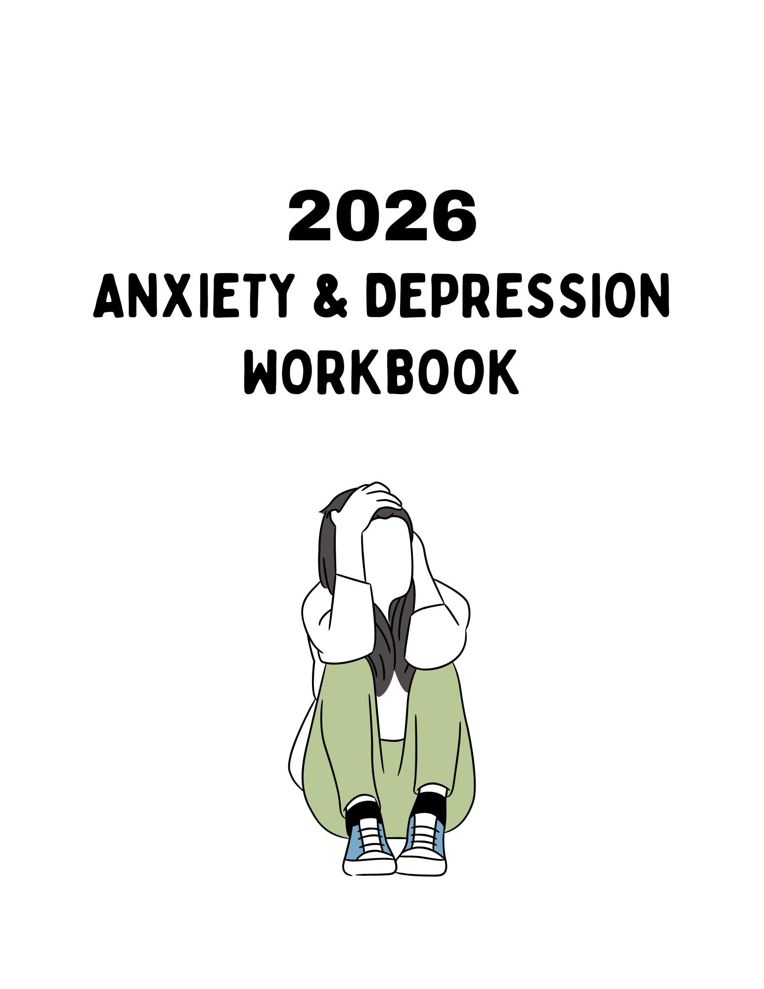 2026 Anxiety & Depression Workbook - Etsy UK