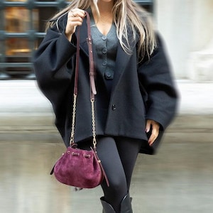 Valentina Women's Suede Leather Bag image 18