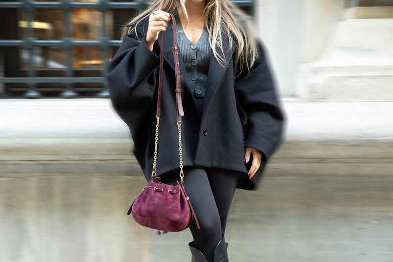 Valentina Women's Suede Leather Bag image 18