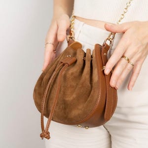 Valentina Women's Suede Leather Bag image 3