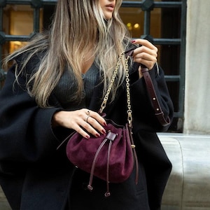 Valentina Women's Suede Leather Bag image 20