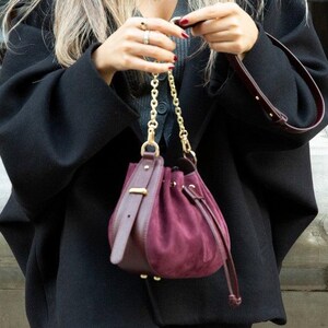 Valentina Women's Suede Leather Bag image 12