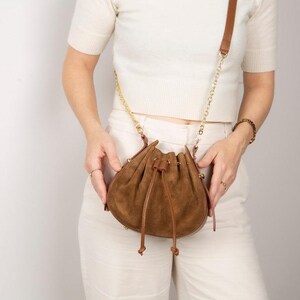 Valentina Women's Suede Leather Bag image 6