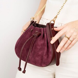 Valentina Women's Suede Leather Bag image 17