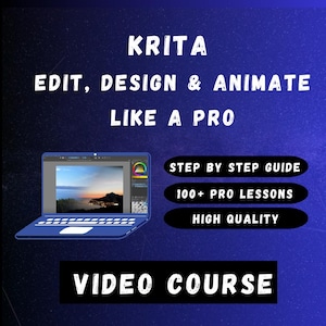 Krita Course - Edit, Design & Animate like a Pro (Video Guide)