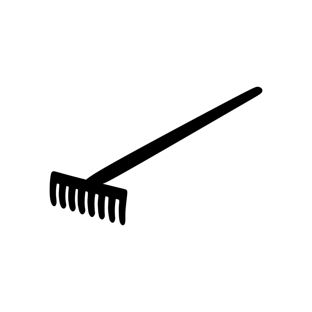 Rake Silhouette Vector Graphic | Gardening Icon (digital Download) - Etsy