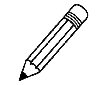 Pencil SVG Cricut | Pencil PNG | Pencil JPG | Silhouette (svg, png, jpg, eps, pdf)