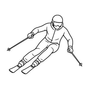 Skidåkare SVG Cricut | Skidåkare PNG | Skidåkare JPG | Kontur (svg, png, jpg, eps, pdf)