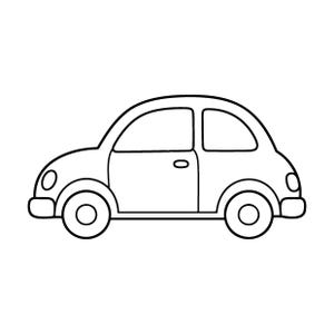 Bil SVG Cricut | Bil PNG | Bil JPG | Kontur (svg, png, jpg, eps, pdf)