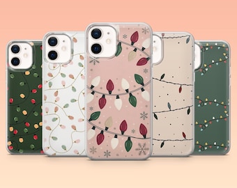 Christmas Lights Phone Case Winter Cozy Cover für iPhone 17Pro, 16, 15, 14, 13, 12, Samsung S25, S24, S23Fe, S22, A16, A26, Pixel 10, 9Pro