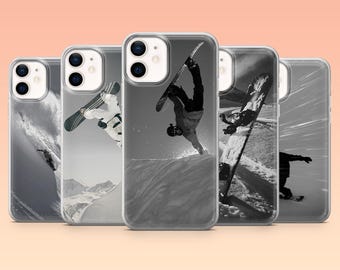 Snowboard Phone Case Winter Sports Alpine Cover for iPhone 17Pro, 16, 15, 14, 13, 12, Samsung S25, S24, S23Fe, S22, A16, A26, Pixel 10, 9Pro