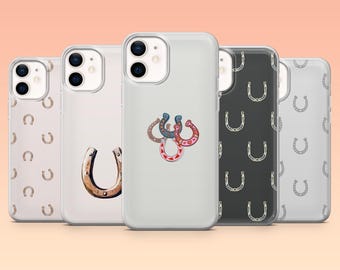 Horseshoe Phone Case Western Cowboy Cover for iPhone 17Pro, 16, 15, 14, 13, 12, Samsung S26, S25, S24, S23Fe, A16, A56, Pixel 10, 9Pro