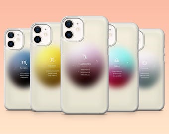 Funda para teléfono con horóscopo y astrología del zodiaco para iPhone 17Pro, 16, 15, 14, 13, 12, Samsung S25, S24, S23Fe, S22, A16, A26, Pixel 10, 9Pro