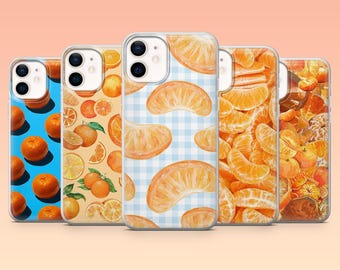 Mandarin Phone Case Orange Citrus Fruits Cover for iPhone 17Pro, 16, 15, 14, 13, 12, Samsung S26, S25, S24, S23Fe, A16, A56, Pixel 10, 9Pro