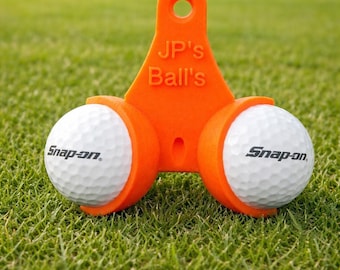 Personalized Golf Ball Holder: Funny Golf Gag Gift with Carabiner
