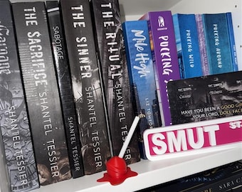Cherry Lollipop Book Shelf Decor | Dark Romance Inspired Bookish Decor | Spicy Bookshelf Accent