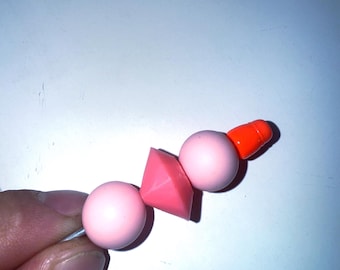 3D Printed Diamond Bead, Sparkly Gem Charm for Jewelry Making, Necklace Bracelet Centerpiece