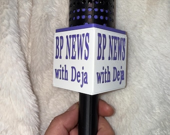 3D Printed Microphone Prop for Lavalier Mic, Content Creator Accessory, Handheld Mic Holder