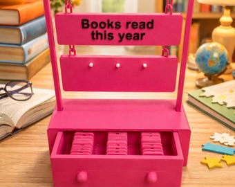 Personalized 3D Printed Book Tracker: Reading Goal Counter with Number Signs