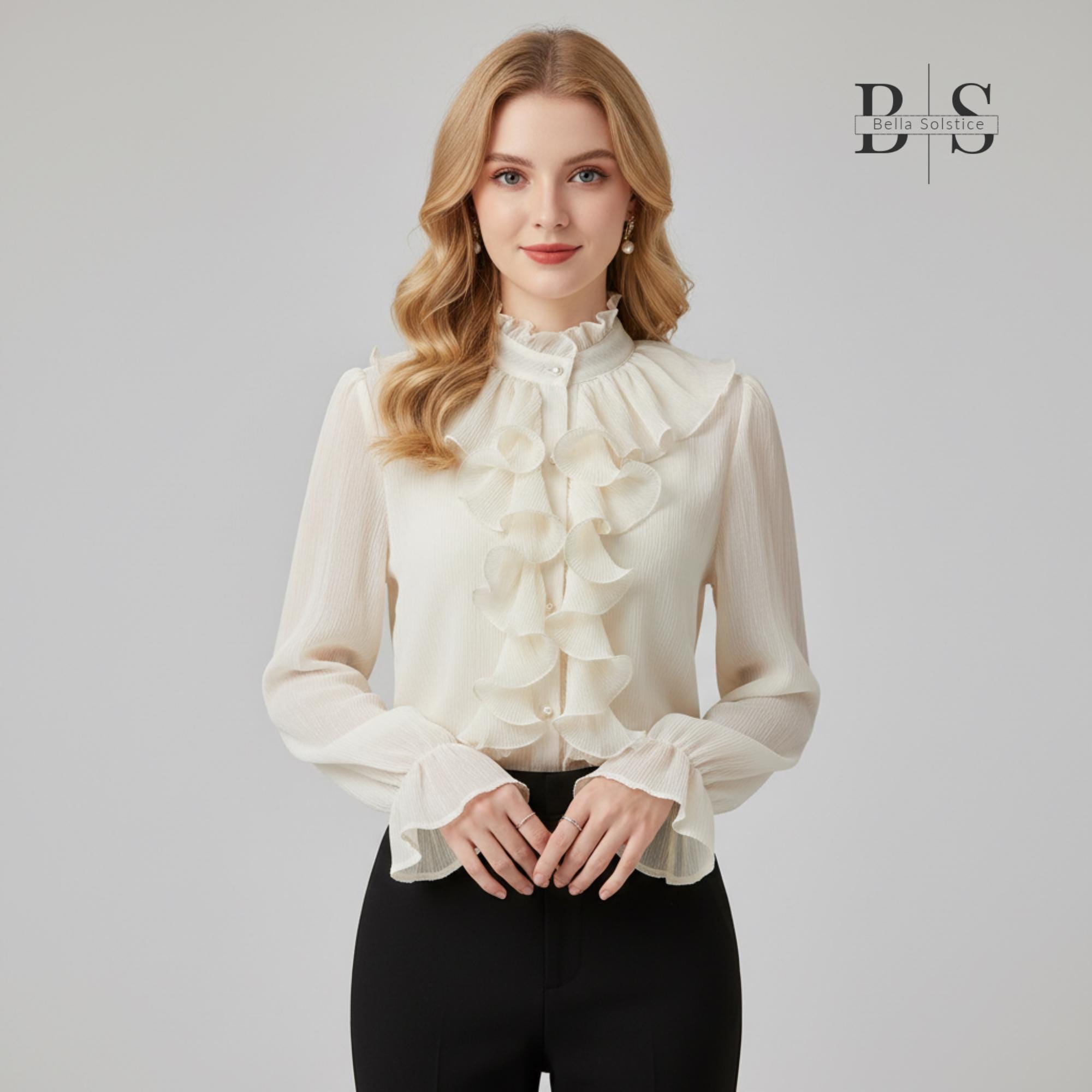 2000s Ruffle Blouse - Etsy Canada