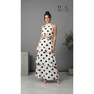 White 2 Piece Dress - Etsy