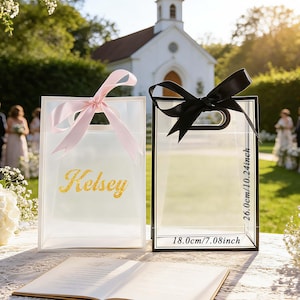 Personalised Name Gift Bag, Clear Gift Bag, Special Occasion Gift Bag, Personalised Gift Bag, Hen do Bag, Bridesmaid Gift Bag