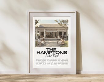 The Hamptons New York Modern Illustrated Print - Sagaponack Contemporary Digital Illustration