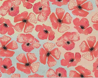 108" wide Multi Poppy from Windham (1/2 yrd increments)