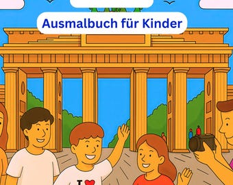 Ausmalbuch für Kinder in Berlijn – 15 Sehenswürdigkeiten | PDF van het boek