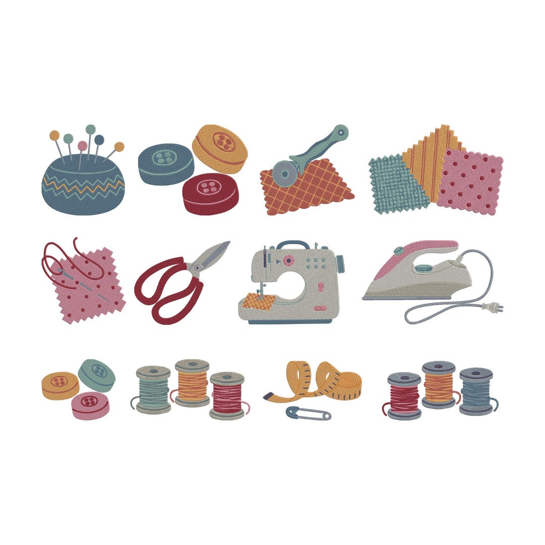 Sewing Tools Embroidery Design, Craft Tailoring Stitch Machine ...
