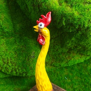 Funny Chicken Duck Goose Decor,Whimsical Garden Statue, Resin Yard Art, Quirky Lawn Ornament, Farmhouse Garden Gift, Unique Outdoor Decor image 12