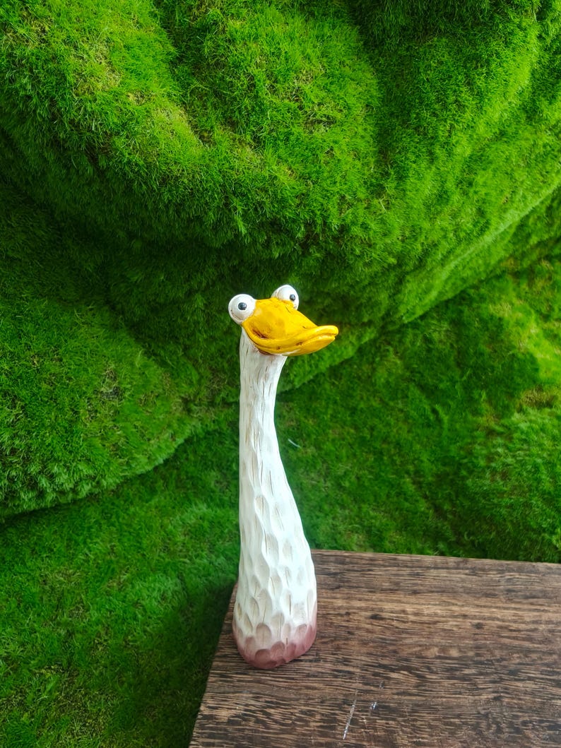 Funny Chicken Duck Goose Decor,Whimsical Garden Statue, Resin Yard Art, Quirky Lawn Ornament, Farmhouse Garden Gift, Unique Outdoor Decor goose