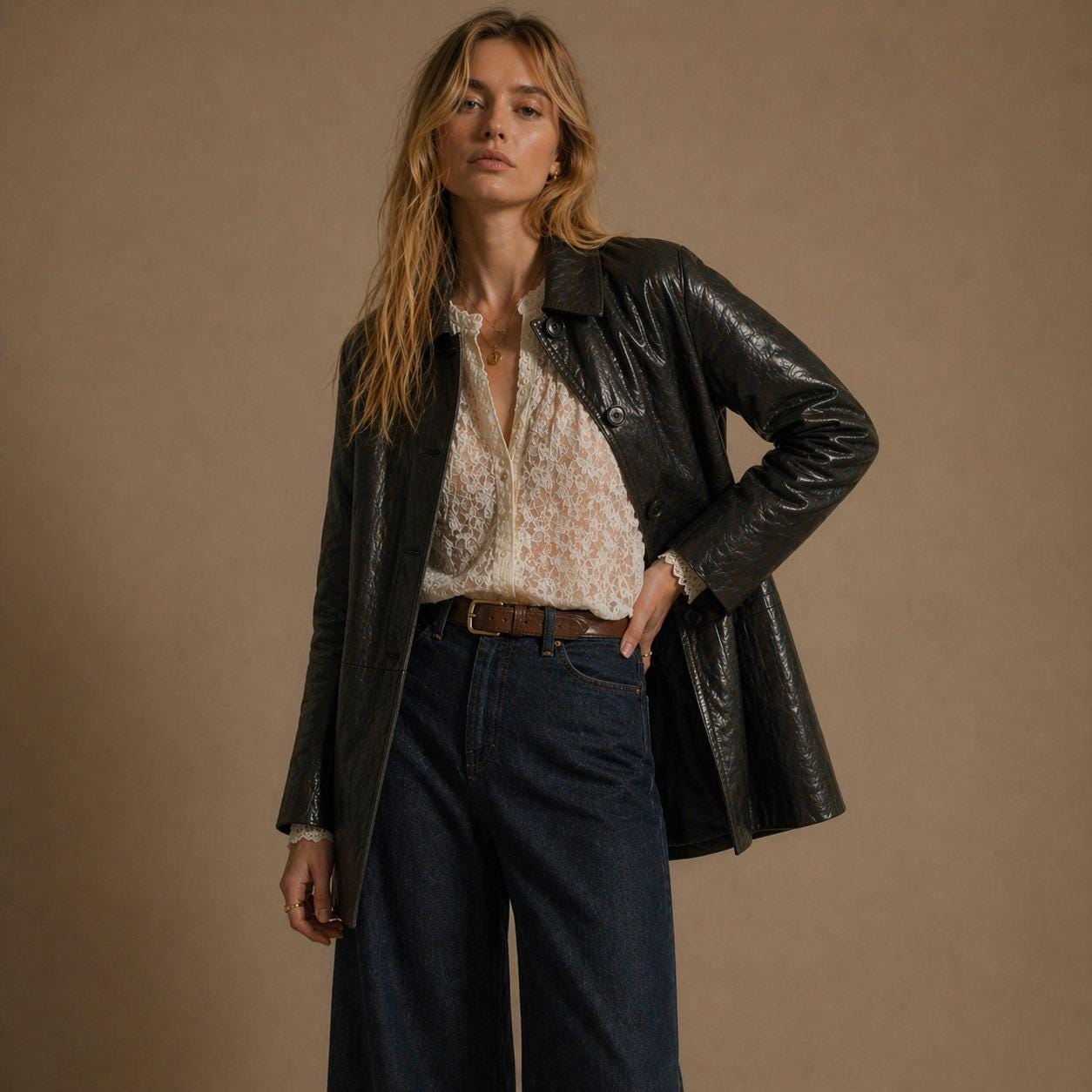 Leather Swing Jacket Vintage - Etsy