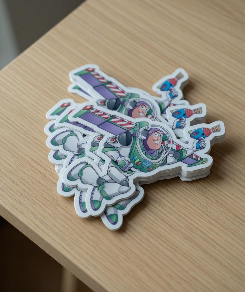 Buzz Lightyear Sticker, Toy Story Sticker, Disney Pixar Decal, Space ...