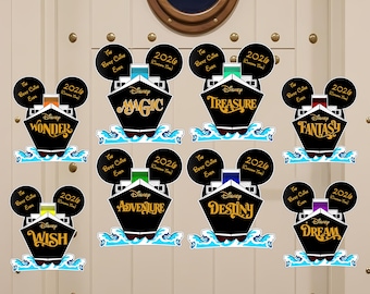 Disney Cruise Door Small Ship Magnet - Great for FE Magnet Exchange