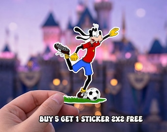 Disney World Soccer 2026 Sticker, Goofy Soccer Cup Sticker, Mickey World Flags Sticker, World Tournament 2026, Disney World Cup Car Magnet