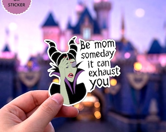 Sticker méchant maléfique Disney humour méchant méchant imperméable à l'eau pour ordinateur portable Disney, bouteille d'eau Disney bouteille hydro vacances dans les parcs