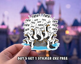 Dad Seagull Sticker / Magnet, Funny Father’s Day Gift, Laptop Tumbler Fridge Sticker