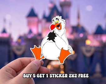 Scuttle Seagull Sticker: The Little Mermaid, Disney, Waterproof