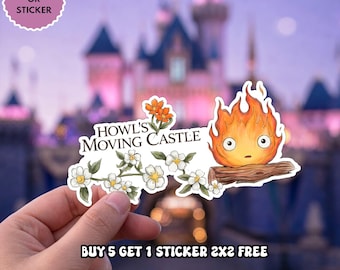 Calcifer Sticker / Car Magnet, Howl's Moving Castle Anime , Cozy Studio Ghibli Inspired Gift