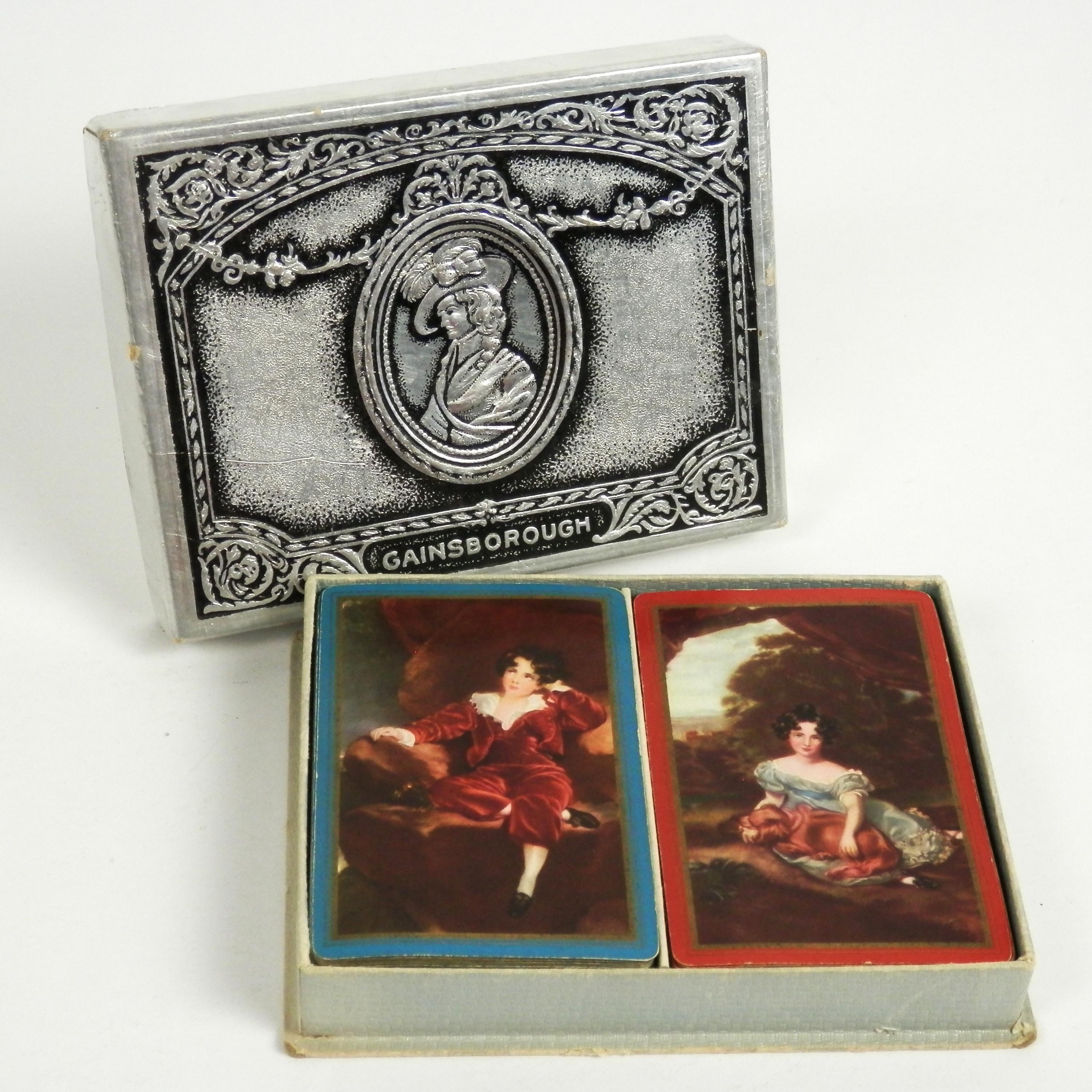 ウェア Gainsborough Vintage Gainsborough Playing Cards: Boy in Red & Girl in Blue